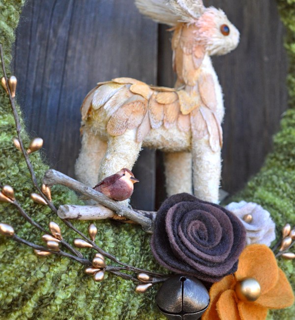 yarn wrapped wreath | lillyella stitchery